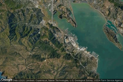 Vue aérienne de Marin City