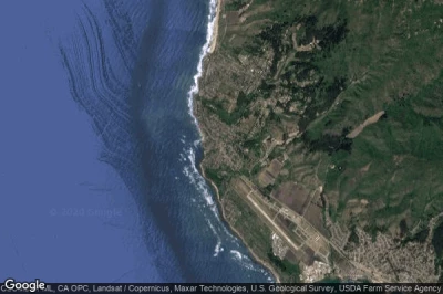 Vue aérienne de Moss Beach