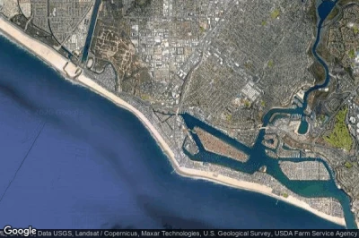 Vue aérienne de Newport Beach