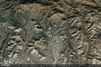 Vue aérienne de Oak Park