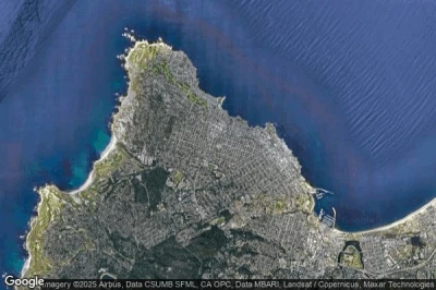 Vue aérienne de Pacific Grove