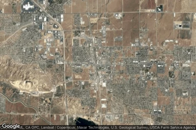 Vue aérienne de Palmdale