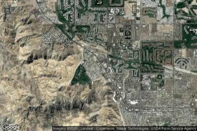 Vue aérienne de Rancho Mirage