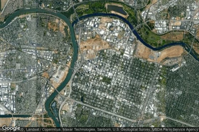 Vue aérienne de Sacramento