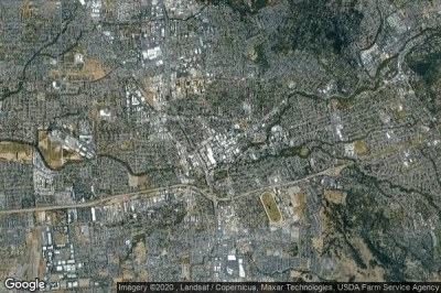 Vue aérienne de Santa Rosa