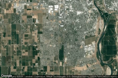 Vue aérienne de South Yuba City