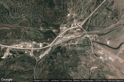 Vue aérienne de Truckee