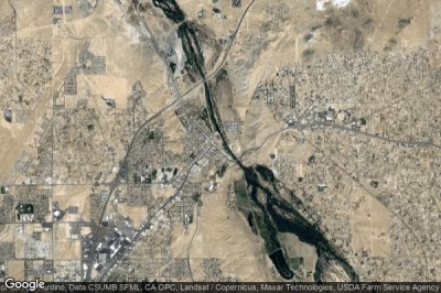Vue aérienne de Victorville