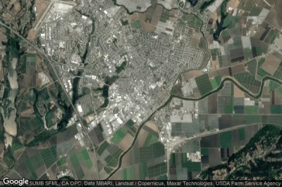 Vue aérienne de Watsonville