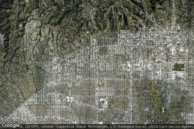 Vue aérienne de West Hollywood