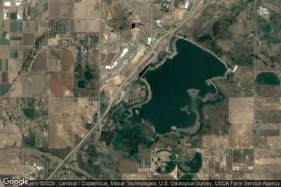 Vue aérienne de Barr Lake