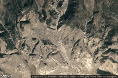 Vue aérienne de Creede