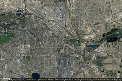 Vue aérienne de Pueblo