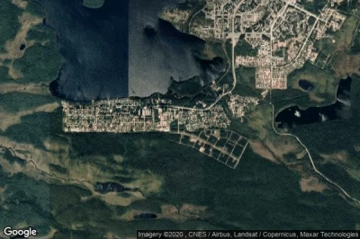 Vue aérienne de Kostomuksha