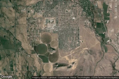 Vue aérienne de Gardnerville Ranchos