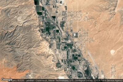 Vue aérienne de Moapa Valley