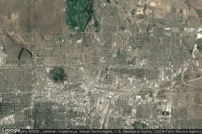 Vue aérienne de Amarillo