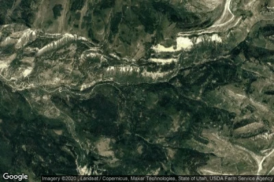 Vue aérienne de Manti Canyon Summer Homes