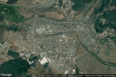 Vue aérienne de Inza