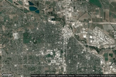 Vue aérienne de Fort Collins