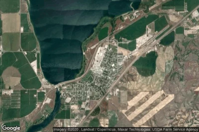 Vue aérienne de American Falls