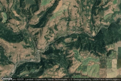 Vue aérienne de Nez Perce County