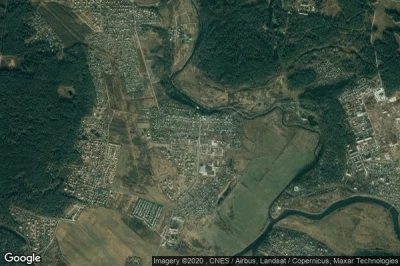 Vue aérienne de Dmitrovskoye