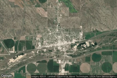 Vue aérienne de Ogallala