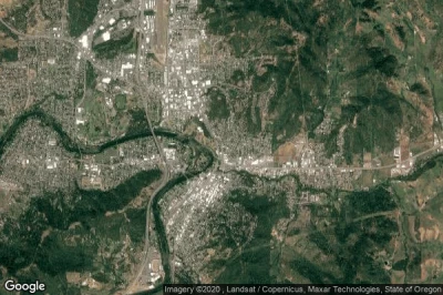 Vue aérienne de Roseburg