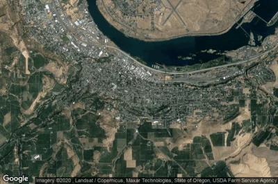 Vue aérienne de The Dalles