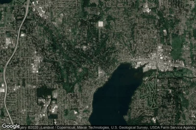 Vue aérienne de Lake Forest Park
