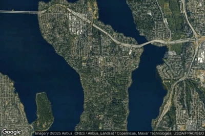 Vue aérienne de Mercer Island