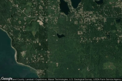 Vue aérienne de Weallup Lake