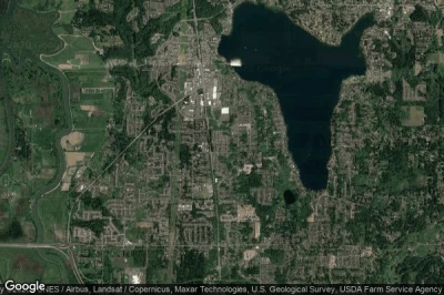 Vue aérienne de West Lake Stevens