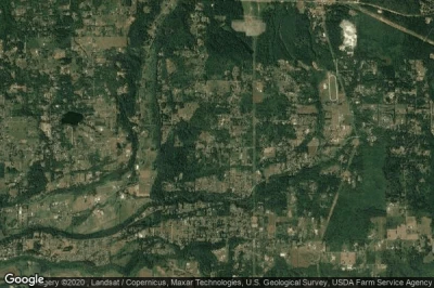 Vue aérienne de Woods Creek