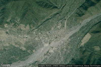 Vue aérienne de Zaqatala