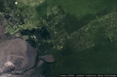 Vue aérienne de Volcano