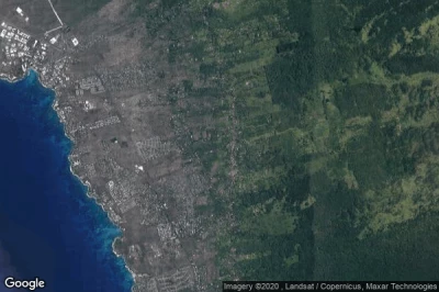 Vue aérienne de Holualoa