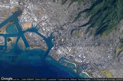Vue aérienne de Honolulu