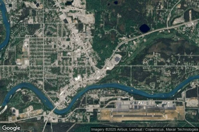 Vue aérienne de Soldotna