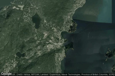 Vue aérienne de Bowen Island