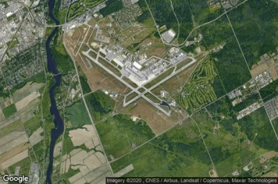 Vue aérienne de Bowesville