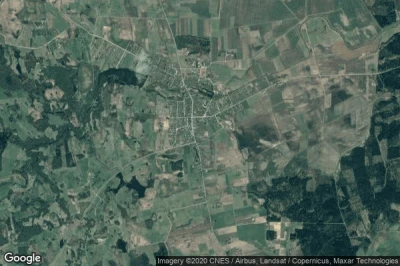Vue aérienne de Užventis
