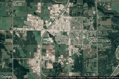 Vue aérienne de Drayton Valley