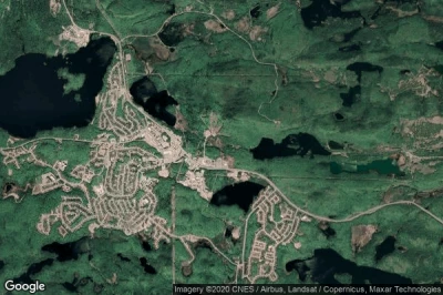 Vue aérienne de Elliot Lake
