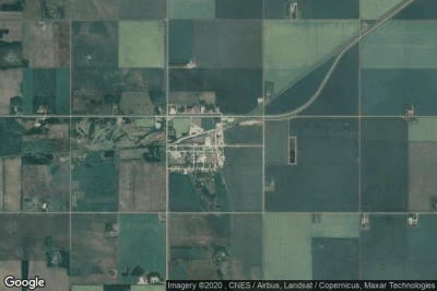 Vue aérienne de Elm Creek