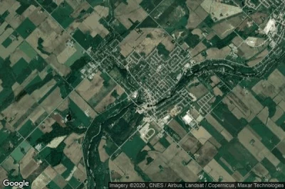 Vue aérienne de Elora
