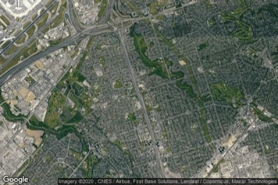 Vue aérienne de Etobicoke
