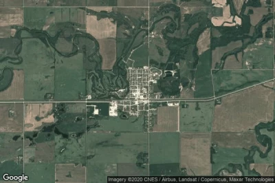 Vue aérienne de Gilbert Plains