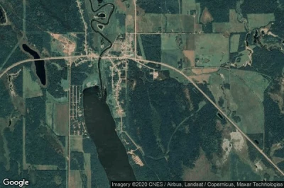 Vue aérienne de Green Lake